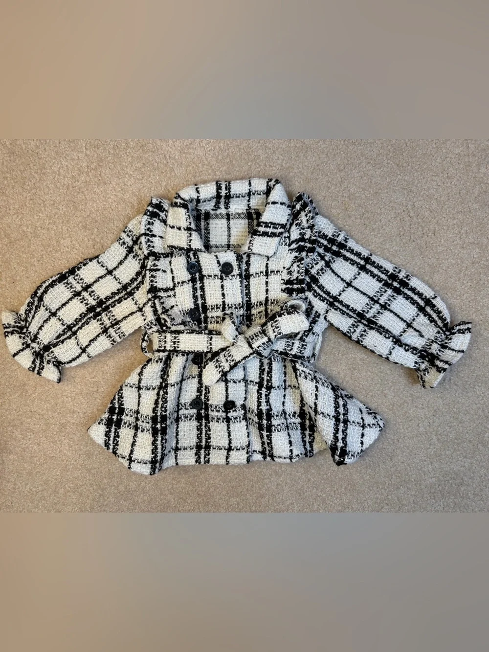 Baby Girls tweed trench coat 6-9M